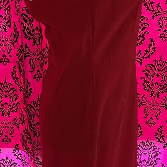 Bettie Page Las Vegas Vintage Sz XL Ruby Cherry Red Pin-up Pencil Vixen Wiggle - Picture 5 of 10